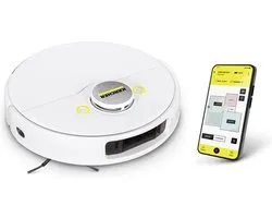 Karcher RCV 5 Robotstofzuiger - met dweilfunctie - app-besturing - LiDAR-lasernavigatie - dubbele laser en AI mapping - ruimte en obstakeldetectie - 5000 Pa - 120 min looptijd - voor harde vloeren en tapijten