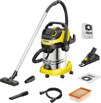 Karcher WD 6 P S V-30/6/22/T incl. boorstofopvanger + stofzuigerzakken (4x)
