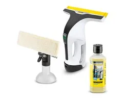 Karcher Window Vac WV 6 Plus D500 ruitenreiniger - 500 ml ruitenreinigingsconcentraat - Accu: 100 min - Sproeiflacon met microvezeldoek - Siliconen strip - 300m2 per acculading