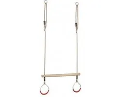 KBT Trapeze Schommel met metalen Turnringen