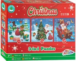 Kerst 3-in-1 Puzzel.
