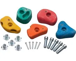 Klimsteen set klein met 2 gaten (5st)