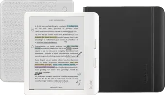 Kobo Libra Colour Wit + Notebook Sleep Cover Zwart