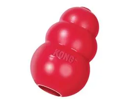 KONG Classic - Snackbal Honden Speelgoed - Rubber - 7.6 cm - Rood - Maat S