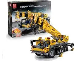 Kraan - Geel - Met Afstandsbediening - Kraan Speelgoed - Rc Kraan - Mobiele Kraan - Constructie - Ca. 2590 onderdelen - Met App