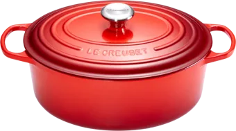 Le Creuset Signature Ovale Braadpan 31 cm Kersenrood
