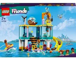 LEGO Friends Reddingscentrum op zee Dieren Speelgoed, Mini Poppetjes en Dierenarts Set - 41736