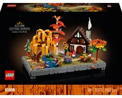 LEGO Icons Herfsttuin met Cottage Herfstdecoratie - Bouwpakket voor Volwassenen - 11372