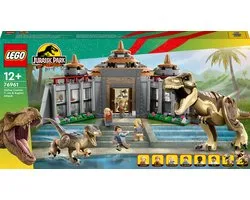 LEGO Jurassic World Jurassic Park Bezoekerscentrum: T. rex & raptor aanval Set - 76961