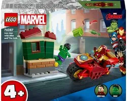 LEGO Marvel - Iron Man met motor en de Hulk Avengers Set - 76287