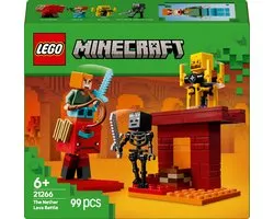 LEGO Minecraft De lavastrijd in de Nether voor kinderen - 21266