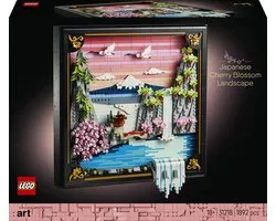 LEGO(R) Art Landschap met Japanse Kersenbloesems Wanddecoratie - 31218