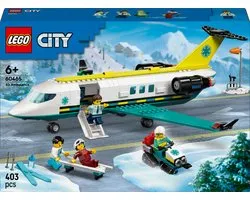 LEGO(R) City Ambulancevliegtuig, Speelgoedvliegtuig - 60465