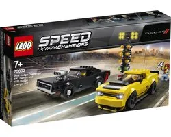 LEGO Speed Champions 2018 Dodge Challenger SRT Demon en 1970 Dodge Charger R/T - 75893