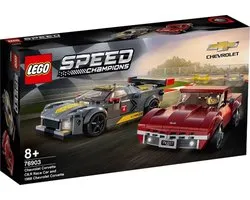 LEGO Speed Champions Chevrolet Corvette C8.R Racewagen en 1968 Chevrolet Corvette - 76903