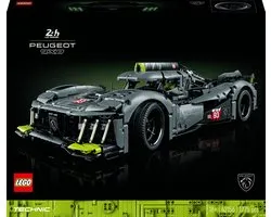 LEGO Technic PEUGEOT 9X8 24H Le Mans Hybrid Hypercar Modelauto Bouwpakket voor Volwassenen - 42156