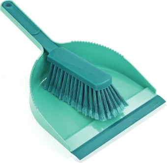 Leifheit Classic stoffer en blik - turquoise Leifheit Classic stoffer en blik - turquoise