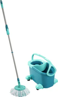 Leifheit Clean Twist Disc Mop Ergo - Dweil set compleet systeem met wieltjes - 6 liter Leifheit Clean Twist Disc Mop Ergo - Dweil set compleet systeem met wieltjes - 6 liter