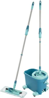 Leifheit Clean Twist M vloerwisser Ergo mobiel - dweil set compleet systeem met wieltjes - 33 cm - 6 liter Leifheit Clean Twist M vloerwisser Ergo mobiel - dweil set compleet systeem met wieltjes - 33 cm - 6 liter
