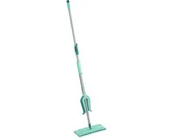 Leifheit Picobello vloerwisser M Micro Duo met telescoopsteel - 33 cm wisbreedte - turqouise - grijs