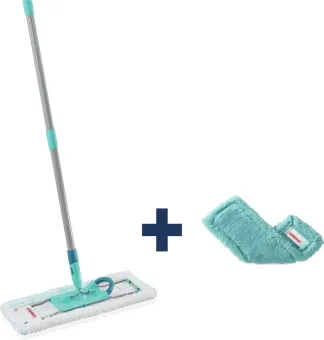 Leifheit Profi vloerwisser xl Micro Duo + EXTRA static stofdoek - 42 cm wisbreedte - 146 cm rug vriendelijke werkhoogte - 360deg draaibare scharnier - Click System Leifheit Profi vloerwisser xl Micro Duo + EXTRA static stofdoek - 42 cm wisbreedte - 146 cm rug vriendelijke werkhoogte - 360deg draaibare scharnier - Click System