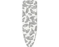 Leifheit strijkplankhoes Perfect Steam Air Board Express S/M - 125 x 40 cm strijkvlak - 3 mm dikke molton - zwart - wit