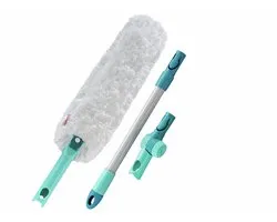 Leifheit Superduster plumeau XL, incl. steel met knik - wasbaar - flexibel - click system