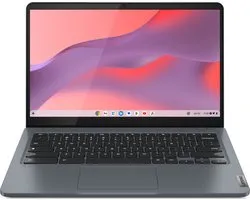 Lenovo IdeaPad Slim 3 Chrome 14IAN8 Intel Core i3 N-series i3-N305 Chromebook 35,6 cm (14") Full HD 8 GB LPDDR5-SDRAM 256 GB eMMC Wi-Fi 6E (802.11ax) ChromeOS Grijs