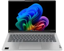 Lenovo IdeaPad Slim 5 14Q8X9 Qualcomm Snapdragon X1P-42-100 Laptop 35,6 cm (14") WUXGA 32 GB LPDDR5x-SDRAM 1 TB SSD Wi-Fi 7 (802.11be) Windows 11 Home Engels Grijs