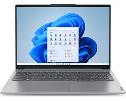Lenovo ThinkBook 16 G6 ABP - 16″ WUXGA IPS - Ryzen 5-7430U - 16 GB Geheugen - 512 GB M.2 SSD - Toetsenbordverlichting - Vingerafdrukscanner - Windows 11 Pro