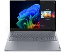 Lenovo ThinkBook 16 G7 QOY Qualcomm Snapdragon X1P-42-100 Laptop 40,6 cm (16") WUXGA 32 GB LPDDR5x-SDRAM 1 TB SSD Wi-Fi 7 (802.11be) Windows 11 Pro Grijs