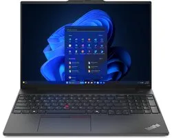Lenovo ThinkPad E16 AMD Ryzen™ 7 7735HS Laptop 40,6 cm (16") WUXGA 16 GB DDR5-SDRAM 512 GB SSD Wi-Fi 6E (802.11ax) Windows 11 Pro Zwart