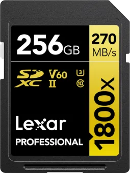 Lexar Professional SDXC 1800x GOLD 256GB 270MB/s