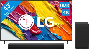 LG 43" QNED82 4K (2025) + LG DS40T