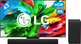 LG 43" QNED86 EVO 4K (2025) + LG DS40T