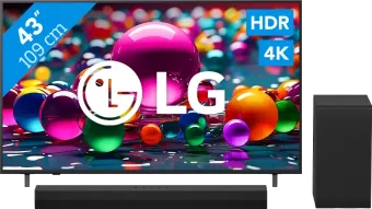 LG 43" Smart UA75 4K (2025) + LG DS40T