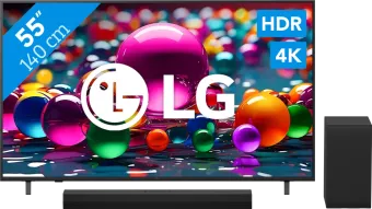 LG 55" Smart UA75 4K (2025) + LG DS40T