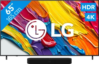 LG 65" QNED82 4K (2025) + Sonos Beam Gen2 Zwart