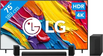 LG 75" QNED82 4K (2025) + LG DS60TR