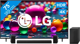 LG 75" Smart UA75 4K (2025) + LG DS60TR