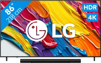 LG 86" QNED82 4K (2025) + Sonos Arc Ultra Zwart