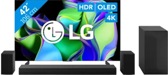 LG OLED42C34LA (2023) + Soundbar