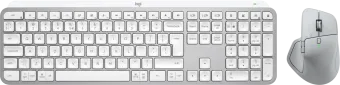 Logitech MX Master 4 Lichtgrijs + Logitech MX Keys S Grijs Qwerty