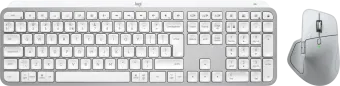 Logitech MX Master 4 voor Mac Zilver + Logitech MX Keys S for Mac Qwerty Wit