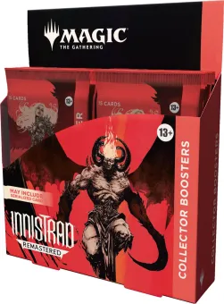 Magic: The Gathering Innistrad Remastered Collector-boosterbox - 12 pakjes (180 MTG-kaarten) Magic: The Gathering Innistrad Remastered Collector-boosterbox - 12 pakjes (180 MTG-kaarten)