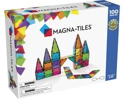 Magna Tiles - 100 stuks Clear Colors - Constructiespeelgoed