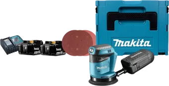 Makita DBO180ZJ 5,0 Ah Accu (2x) Compleet Pakket