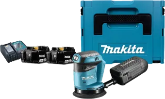 Makita DBO180ZJ 5,0 Ah Accu (2x) Starterspakket
