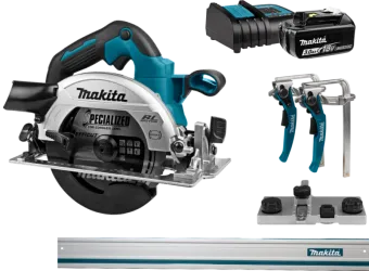 Makita DHS660ZJ + 3,0 Ah accu en lader + geleiderail