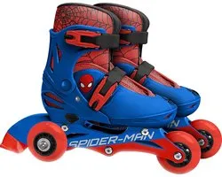 Marvel Spider-man Inline Skates Hardboot Rood/blauw Maat 27-30